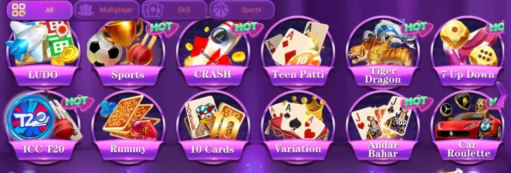 Teen Patti Club APK Supported Game